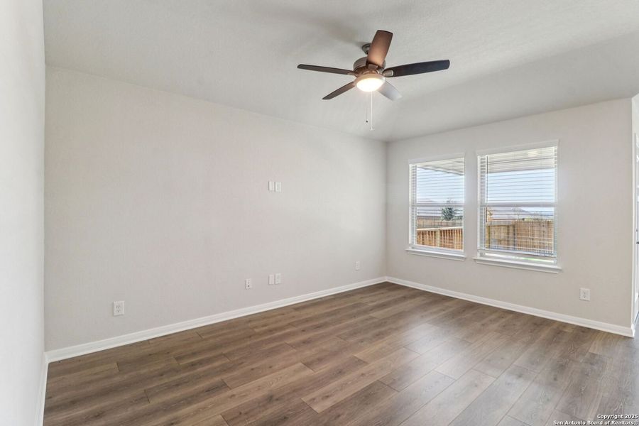 Spacious, unfurnished interior of a new home in Legendary Trails - Premier Series, Cibolo (Image 32). Spacious, unfurnished interior of a new home in Legendary Trails - Premier Series, Cibolo (Image 32).