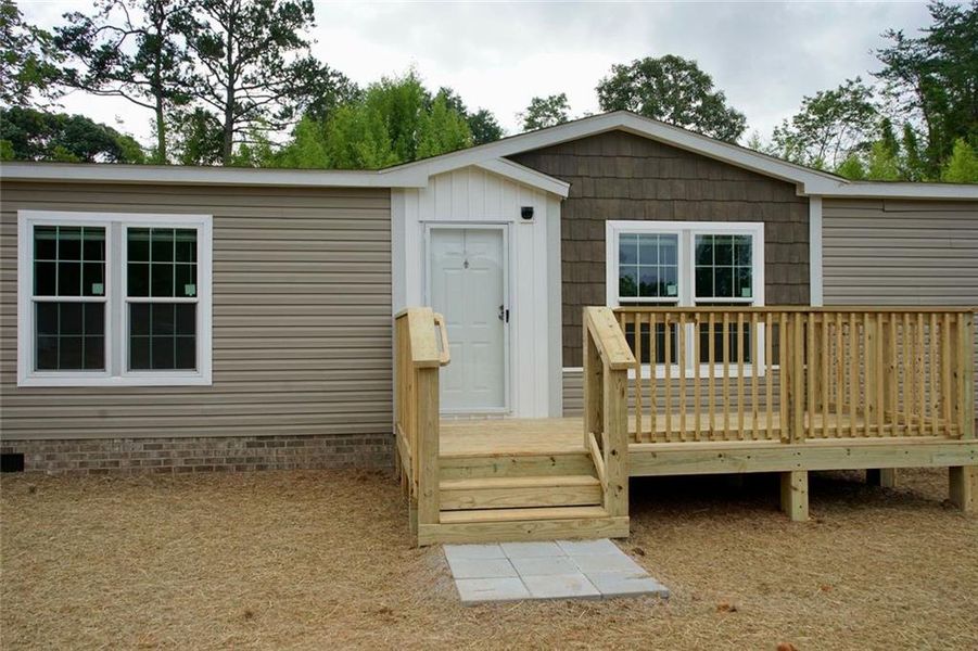 Exterior details and patio area of a home in , Demorest (Image 13). Exterior details and patio area of a home in , Demorest (Image 13).