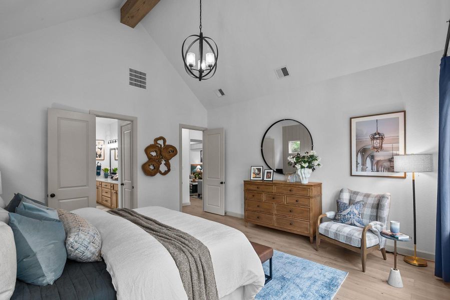 Furnished interior view inside a new home in Colton 65' Homesites, Todd Mission (Image 17).