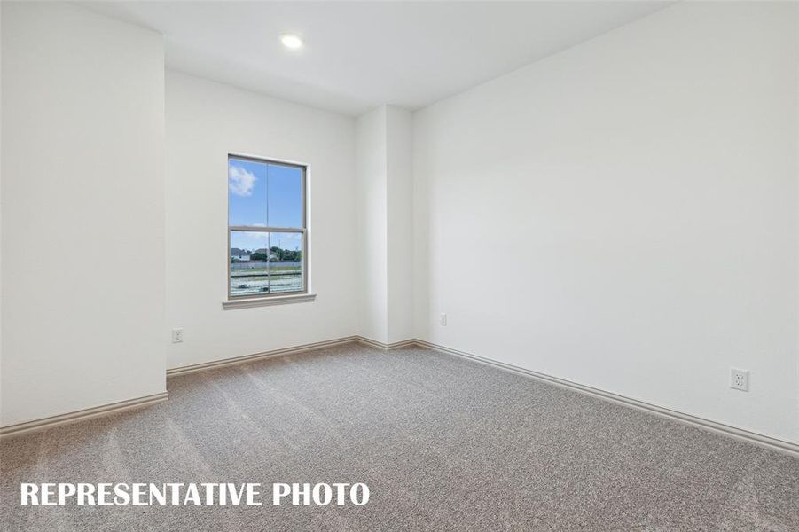 You'll find a nicely sized secondary bedroom in our Boyd floor plan. REPRESENTATIVE PHOTO You'll find a nicely sized secondary bedroom in our Boyd floor plan. REPRESENTATIVE PHOTO