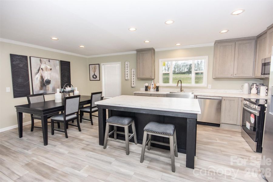 Furnished interior view inside a new home in , Hamptonville (Image 5).