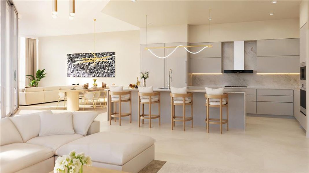 Furnished interior view inside a new home in , Sarasota (Image 10).