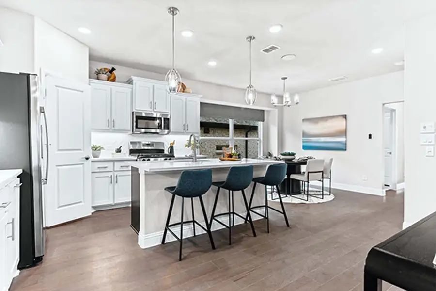 Representative furnished interior of a home built from the Fannin by Pacesetter Homes in Walden Pond, Forney (Image 3).