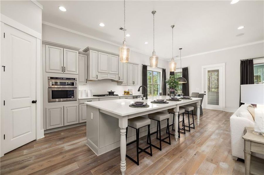 Furnished interior view inside a new home in Soleil Belmont Park, Canton (Image 13). Furnished interior view inside a new home in Soleil Belmont Park, Canton (Image 13).
