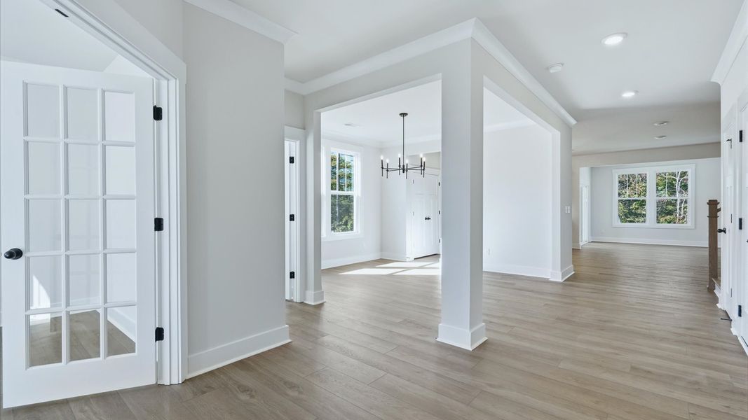 Furnished interior view inside a new home in The Wilds at Cedar Mountain, Asheville (Image 7).