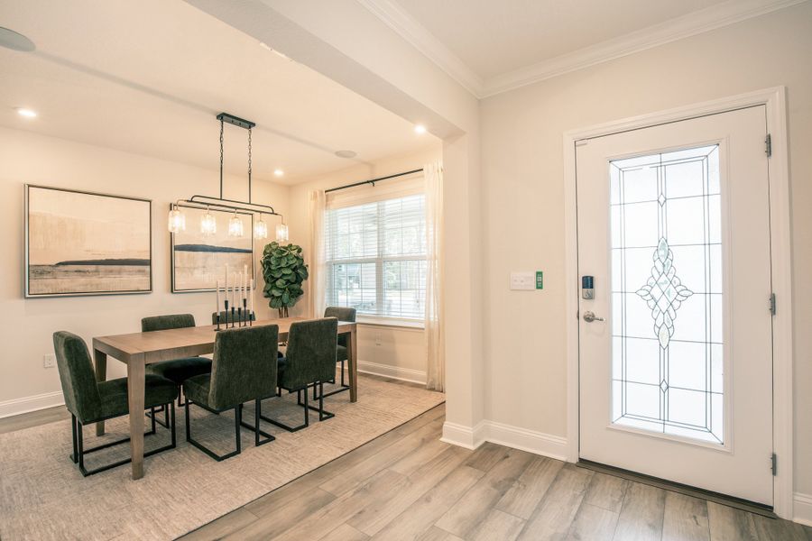 Furnished interior view inside a new home in Enclave At Seminole Palms, Palm Coast (Image 5). Furnished interior view inside a new home in Enclave At Seminole Palms, Palm Coast (Image 5).