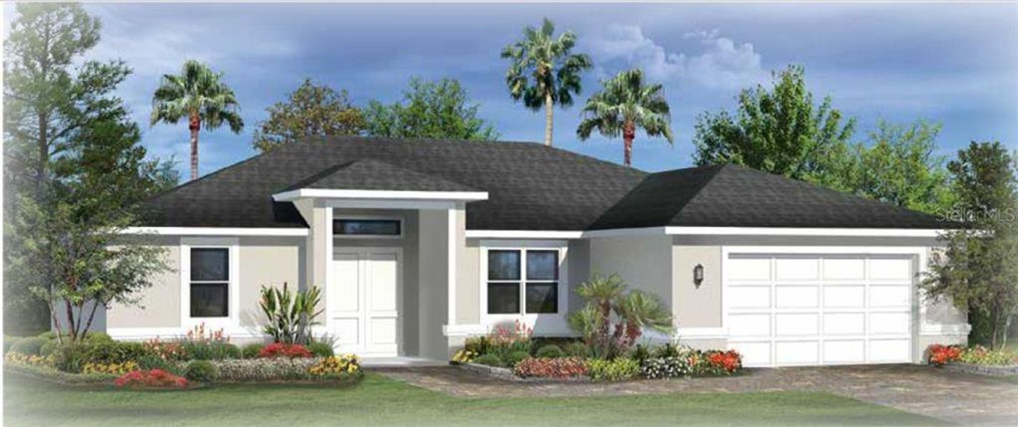 Front exterior of a new home in , Port Charlotte, FL, highlighting curb appeal (Image 1).
