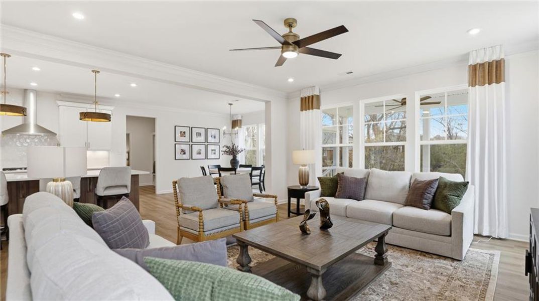 Furnished interior view inside a new home in , Dawsonville (Image 32).