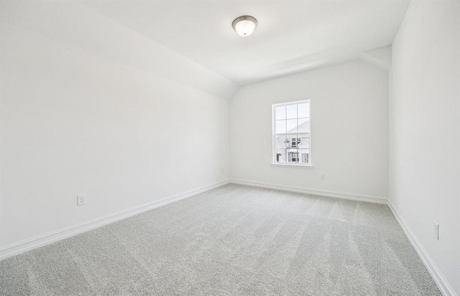 Comfortable secondary bedroom with generous closet space *Real home pictured Comfortable secondary bedroom with generous closet space *Real home pictured