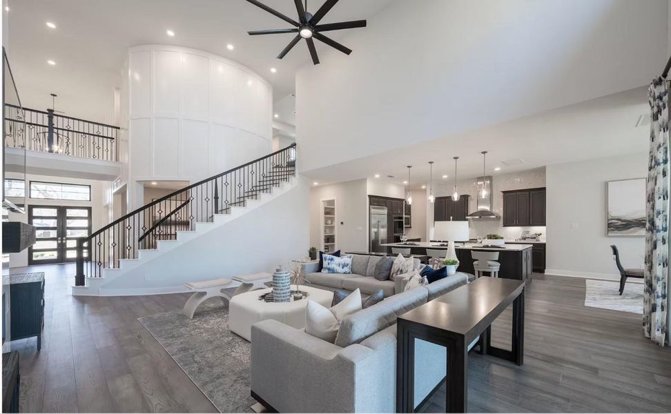 Furnished interior view inside a new home in Sienna 80′, Missouri City (Image 7).