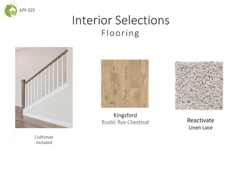 Flooring Selections for The Ingram Townhome at Anderson Park