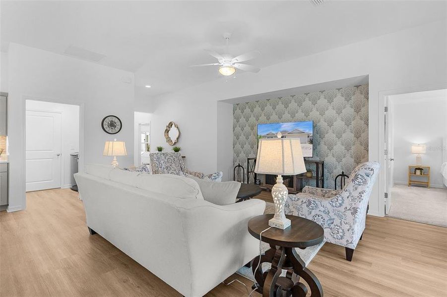 Furnished interior view inside a new home in , The Villages (Image 7).