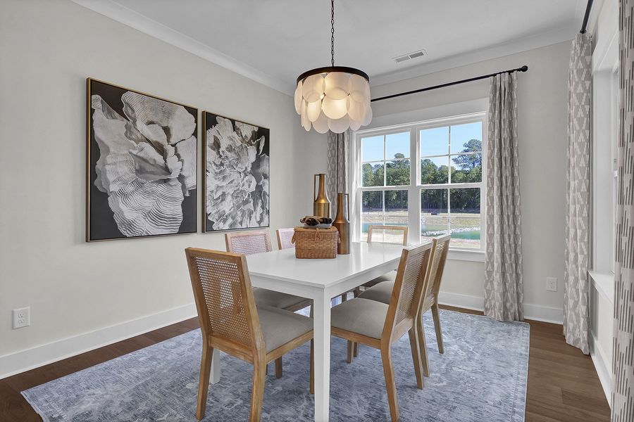 Representative furnished interior of a home built from the Jensen - Premier Collection by Mungo Homes in Winston Ridge, Youngsville (Image 4).