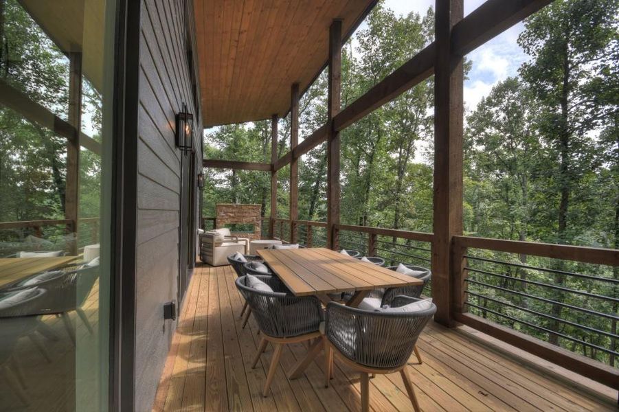 Exterior details and patio area of a home in , Blue Ridge (Image 32). Exterior details and patio area of a home in , Blue Ridge (Image 32).