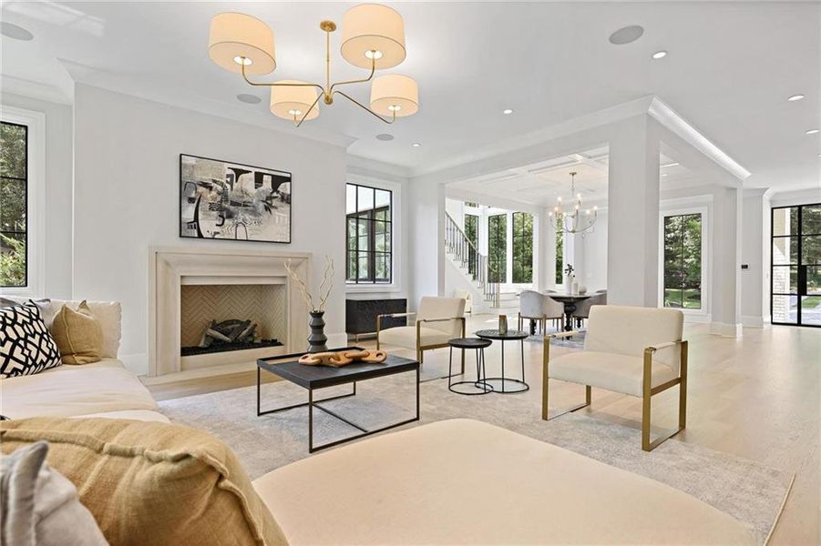 Furnished interior view inside a new home in , Atlanta (Image 25).