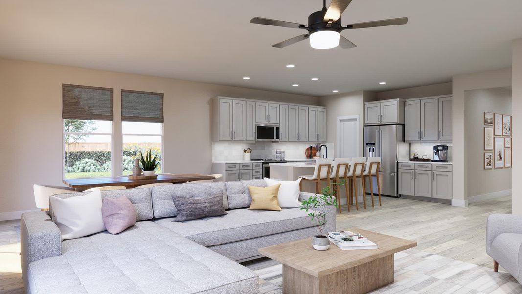 Great Room | Nancie | Sage Collection – Freedom at Anthem in Kyle, TX by Landsea Homes