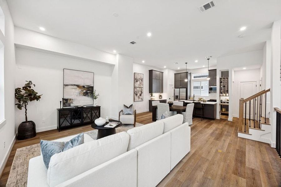 Furnished interior view inside a new home in , Houston (Image 5). Furnished interior view inside a new home in , Houston (Image 5).