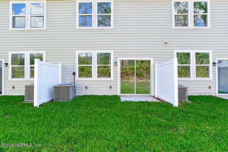 Exterior details and patio area of a home in , Jacksonville (Image 2). Exterior details and patio area of a home in , Jacksonville (Image 2).