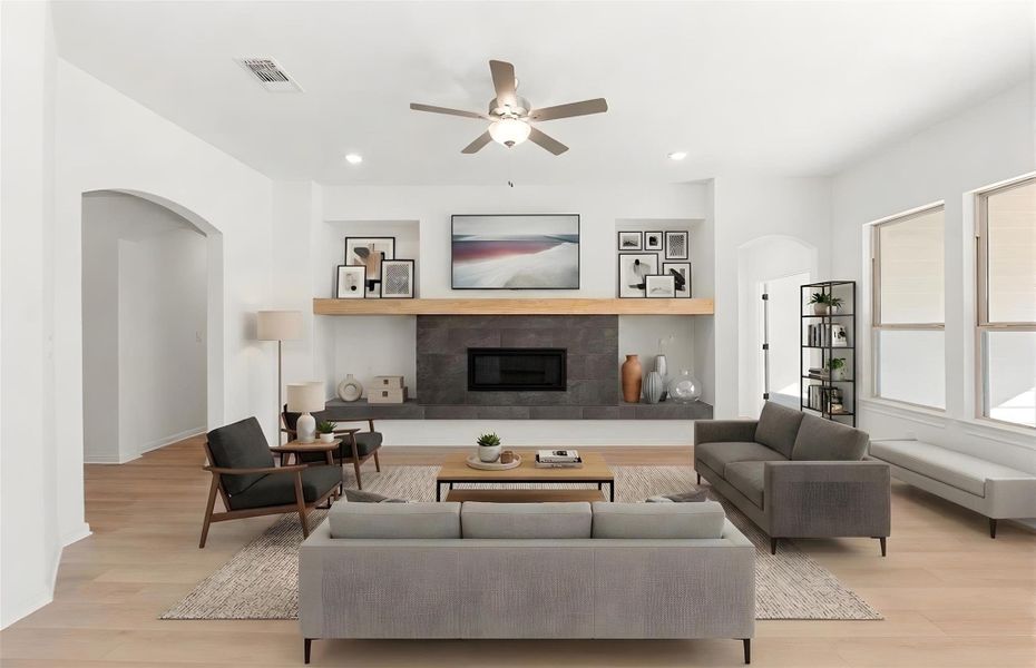 Furnished interior view inside a new home in Saddleback at Santa Rita Ranch, Liberty Hill (Image 13).