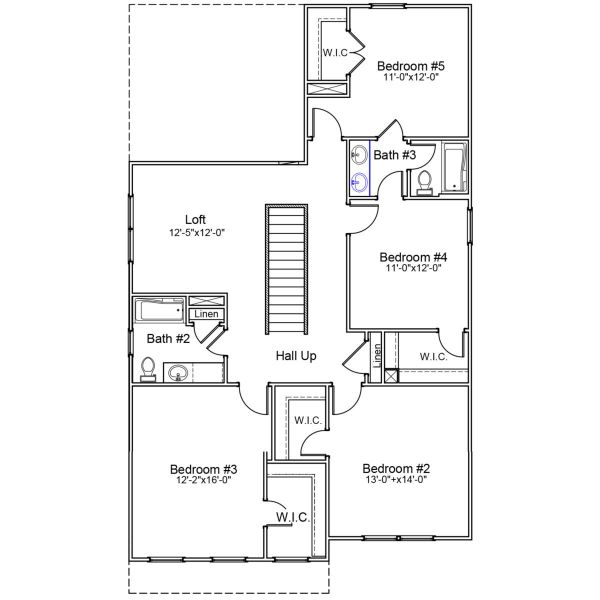 2D floor plan layout of this home in Bluefield, Lexington, SC (Image 3).