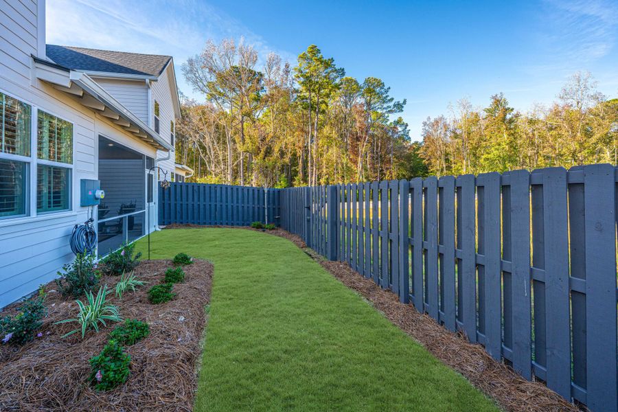 Exterior details and patio area of a home in Hayes Park, Johns Island (Image 27).