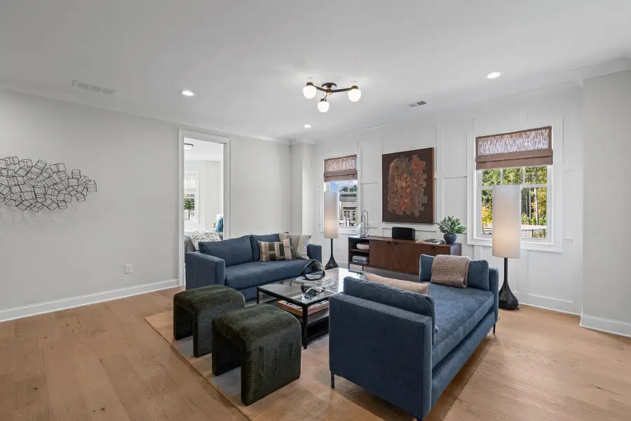 Furnished interior view inside a new home in Laurel View, Suwanee (Image 30). Furnished interior view inside a new home in Laurel View, Suwanee (Image 30).