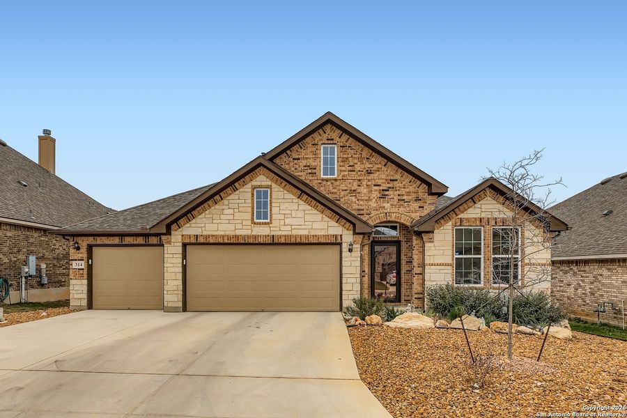 Front exterior of a new home in , Spring Branch, TX, highlighting curb appeal (Image 20).