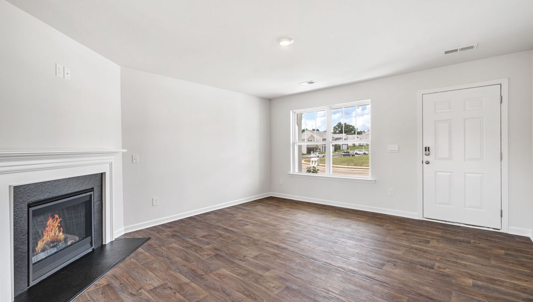 Representative unfurnished interior of a home built from the BRANDON by D.R. Horton in Baxter Village, Boiling Springs (Image 13). Representative unfurnished interior of a home built from the BRANDON by D.R. Horton in Baxter Village, Boiling Springs (Image 13).