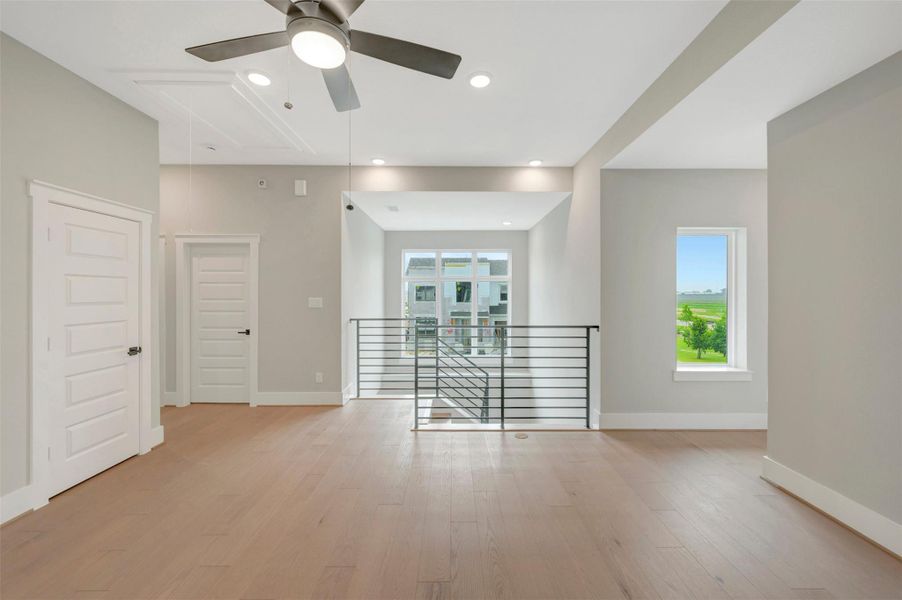 Spacious, unfurnished interior of a new home in Easthaven at Bridgeland Central - Horizon Collection, Cypress (Image 12).