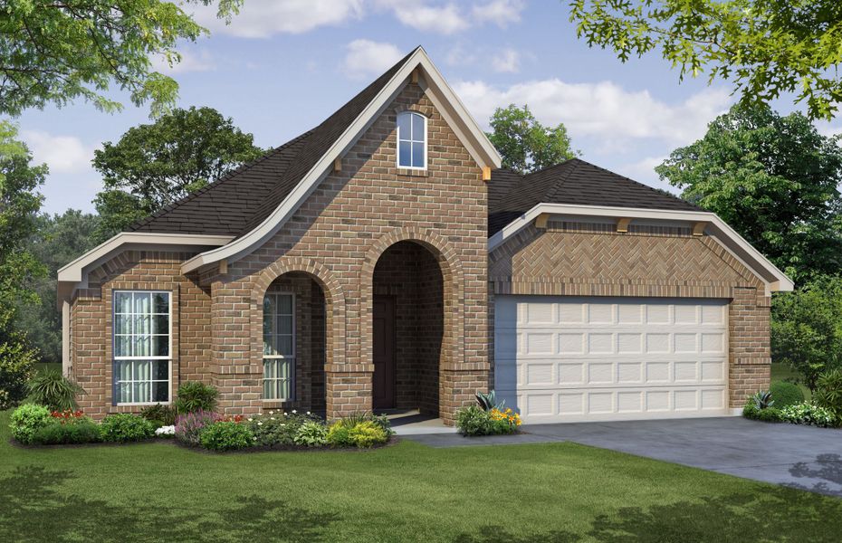 Representative exterior photo of a completed home built from the Concept 2065 by Risewell Homes in Silo Mills, Joshua, TX (Image 5). Representative exterior photo of a completed home built from the Concept 2065 by Risewell Homes in Silo Mills, Joshua, TX (Image 5).