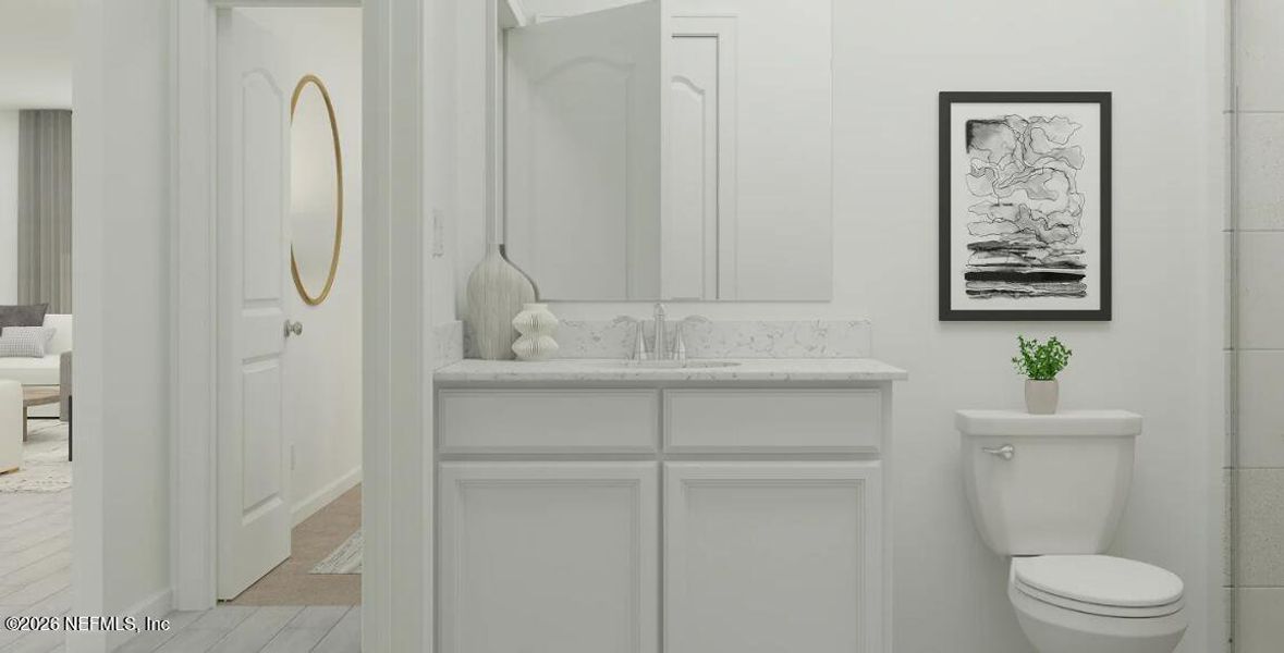 Furnished interior view inside a new home in Edenbrooke at Hyland Trail | 55+, Green Cove Springs (Image 18).