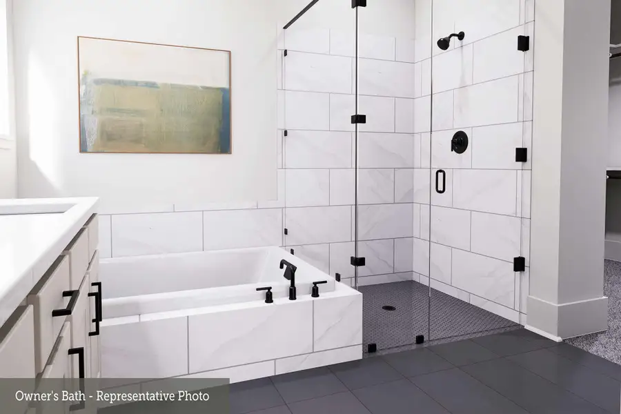 Representative furnished interior of a home built from the The Snapdragon by David Weekley Homes in Brookewater 55’ Homesites, Rosenberg (Image 3).