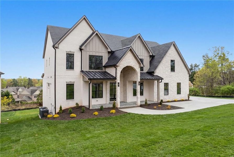 Front exterior of a new home in , Bethlehem, GA, highlighting curb appeal (Image 17).
