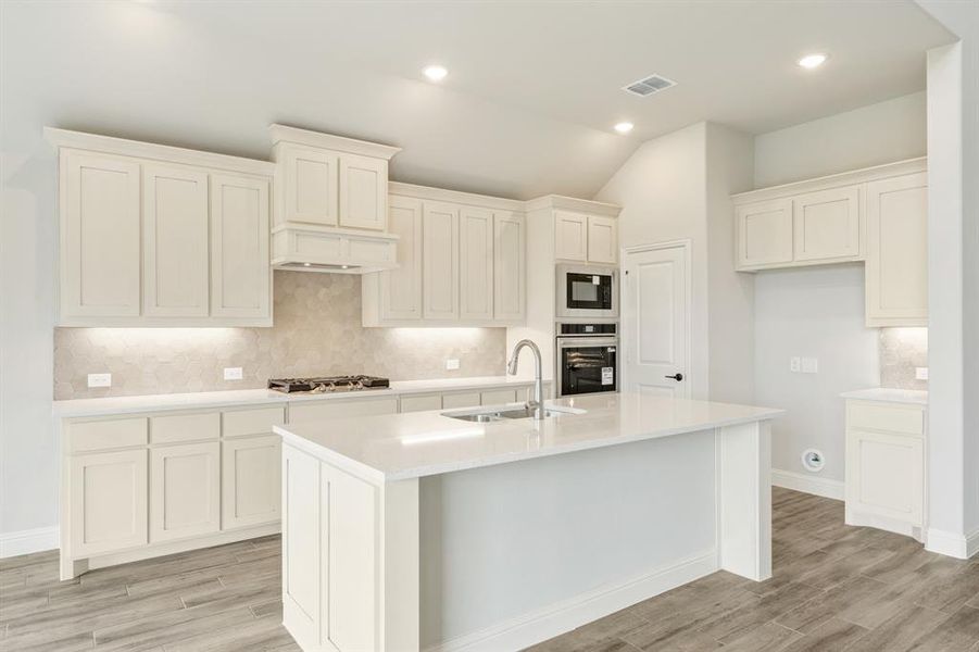 Furnished interior view inside a new home in Homestead at Daniel Farms Phase 2, DeSoto (Image 9). Furnished interior view inside a new home in Homestead at Daniel Farms Phase 2, DeSoto (Image 9).