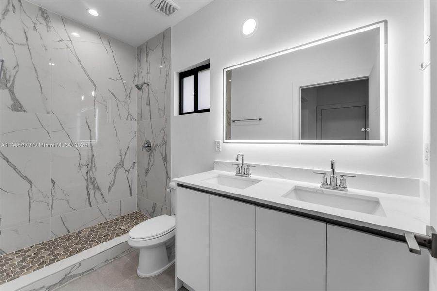 Furnished interior view inside a new home in , Miami (Image 8).