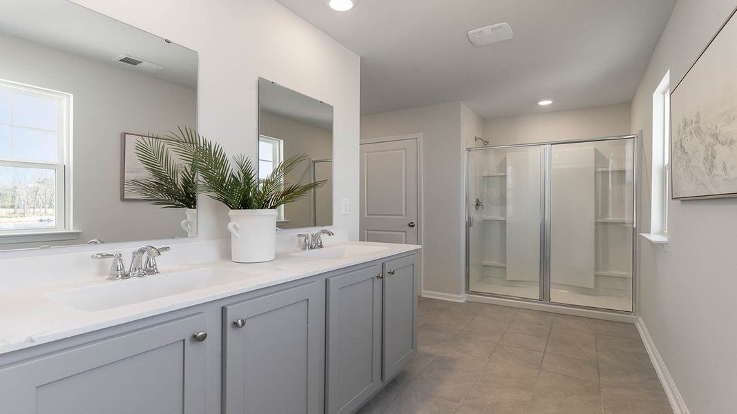 Furnished interior view inside a new home in The Bluffs at Mill Creek, Florence (Image 13). Furnished interior view inside a new home in The Bluffs at Mill Creek, Florence (Image 13).