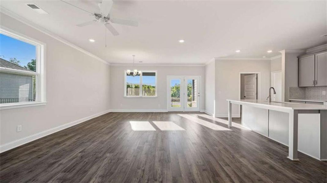 Spacious, unfurnished interior of a new home in Oak Ridge Meadows - Active Adult, Locust Grove (Image 24). Spacious, unfurnished interior of a new home in Oak Ridge Meadows - Active Adult, Locust Grove (Image 24).