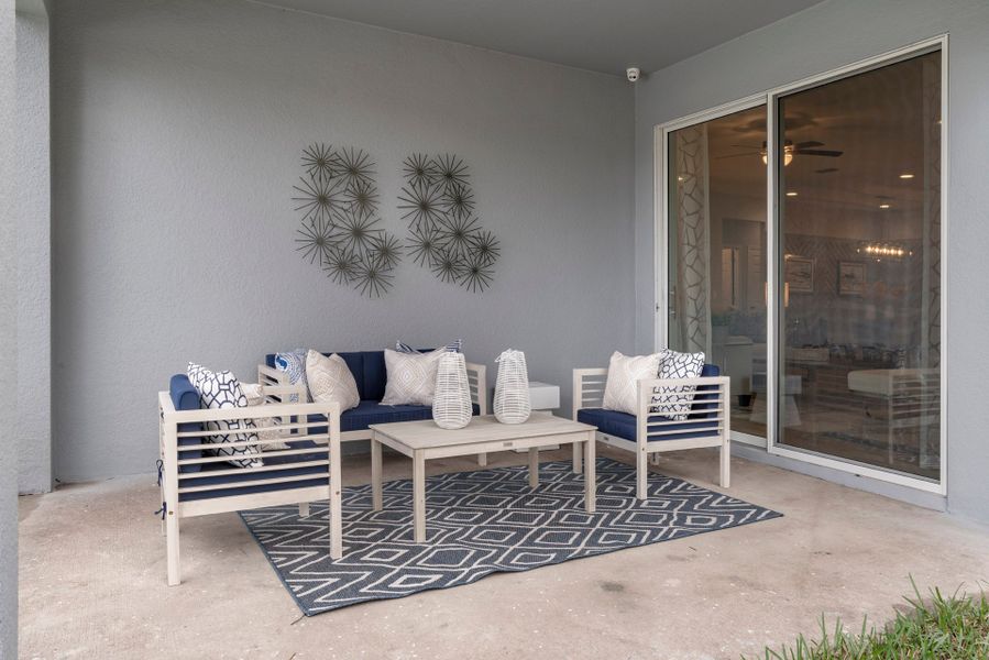 Representative exterior details of a home built from the Miles by Risewell Homes in Harrell Oaks, Orlando (Image 4).