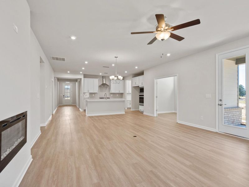 Representative unfurnished interior of a home built from the The Dawson C by Davidson Homes LLC in Kelly Preserve, Loganville (Image 12).