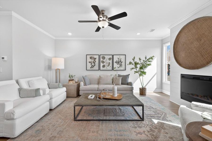 Furnished interior view inside a new home in , Suwanee (Image 8).
