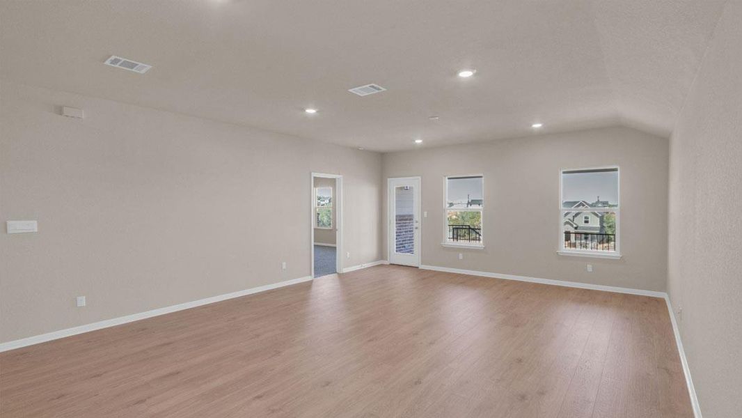 Spacious, unfurnished interior of a new home in Thunder Rock, Marble Falls (Image 10). Spacious, unfurnished interior of a new home in Thunder Rock, Marble Falls (Image 10).