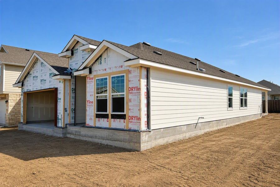 Actual home under construction