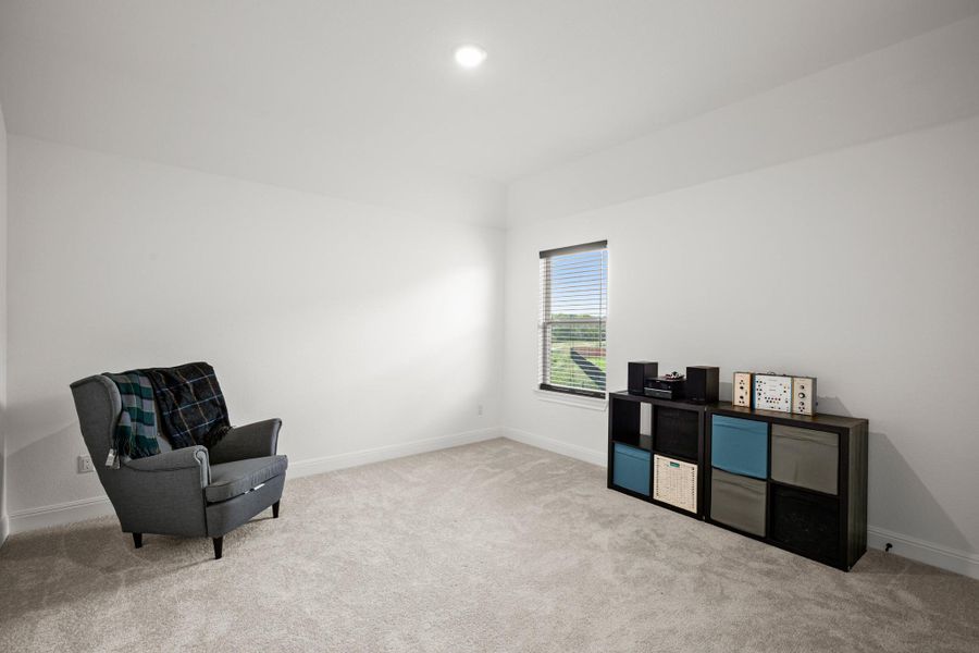 Unfurnished room featuring carpet and recessed lighting Unfurnished room featuring carpet and recessed lighting