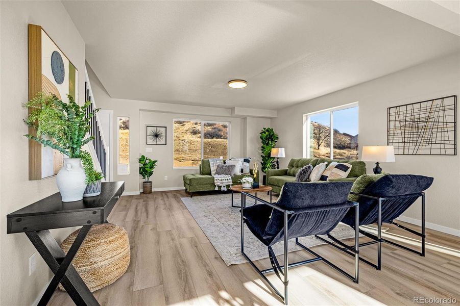 Furnished interior view inside a new home in , Colorado Springs (Image 9).