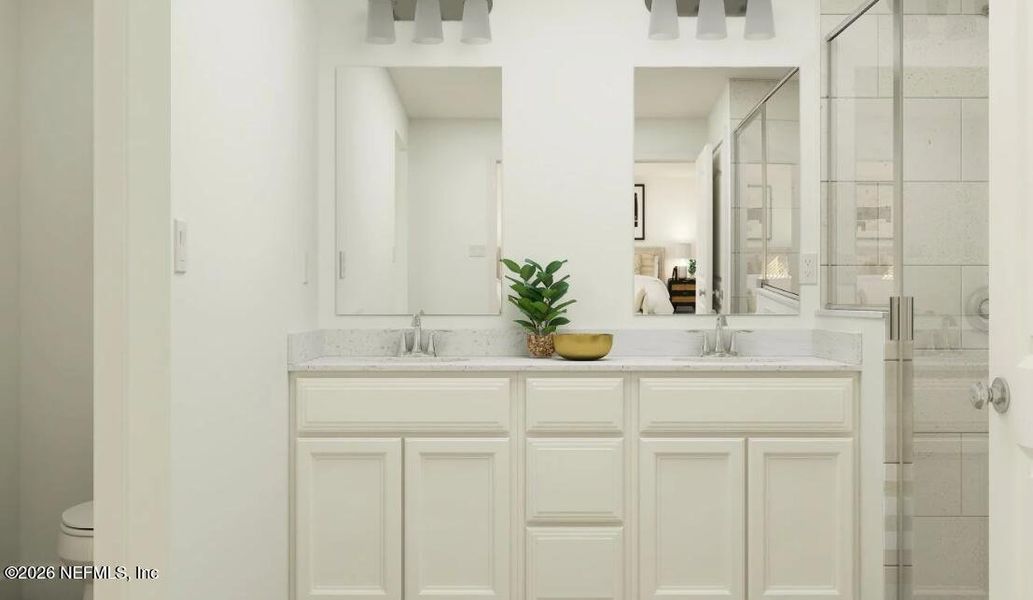 Furnished interior view inside a new home in Cove at Southwood, Jacksonville (Image 8).