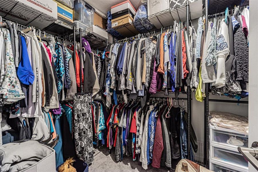 Huge walk-in closet in owner's suite