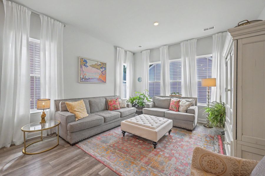 Furnished interior view inside a new home in Limehouse Village: Row Collection, Summerville (Image 21).