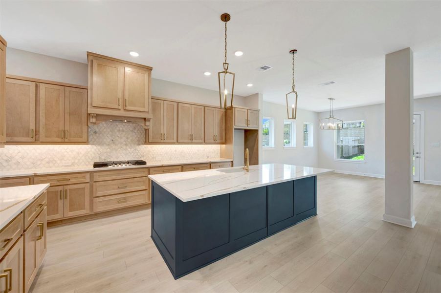 Furnished interior view inside a new home in The Woodlands Hills - Summit Collection, Willis (Image 12).