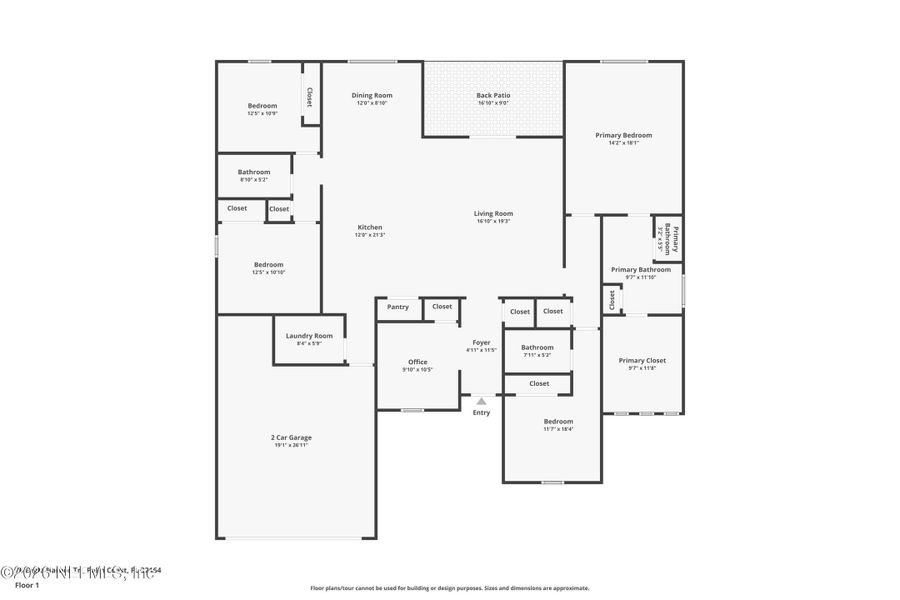 2D floor plan layout of this home in , Palm Coast, FL (Image 4). 2D floor plan layout of this home in , Palm Coast, FL (Image 4).