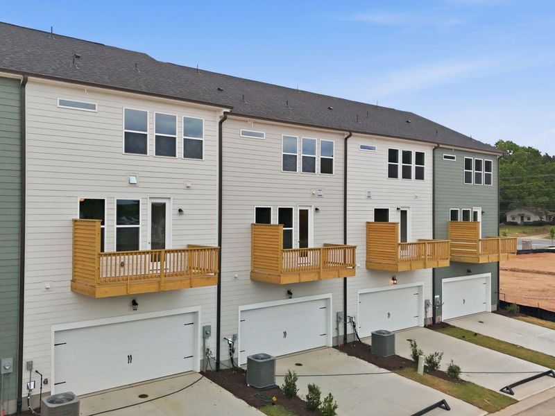 Exterior details and patio area of a home in Camden Park, Knightdale (Image 32).